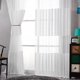 thumbnail image 2 of Cortina de ventana semitransparente para dormitorio, balcón, cortina, tratamiento de ventana (a través de varilla 100*270 CM), 2 of 8