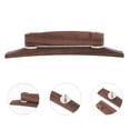 thumbnail image 4 of GOOHOCHY 1Pack Rectangular Shaped Acoustic Guitar Bridge Saddle in Coffee Color for Musicians, 4 of 8