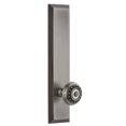 thumbnail image 2 of Grandeur 814057 Fifth Avenue Solid Brass Tall Plate Passage Door Knob Set - Nickel, 2 of 6