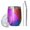 Rainbow Tie Dye, variant on 12oz Stemless Wine Tumblers Colorful Tie Dye Nebula Pattern Vacuum Insulated Stainless Steel Travel Tumbler Cups Mug with Lid and Straw for Champaign,Cocktail,Beer with Cleaning Brush