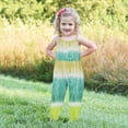thumbnail image 3 of Zwiiyzr 2024 Baby Cute Summer Jumpsuits for Girls Kids Backless Strap Romper Jumpsuit Toddler Pants Yellow-5 Years, 3 of 6