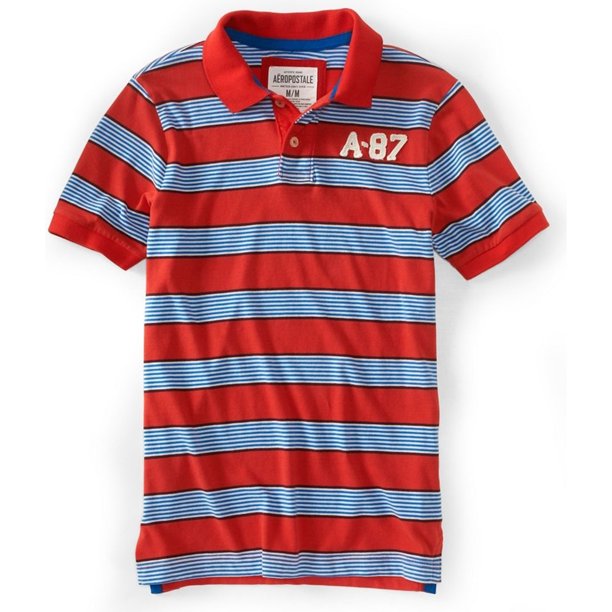Polo de Rugby Aeropostale A-87 Hombre Naranja XXL