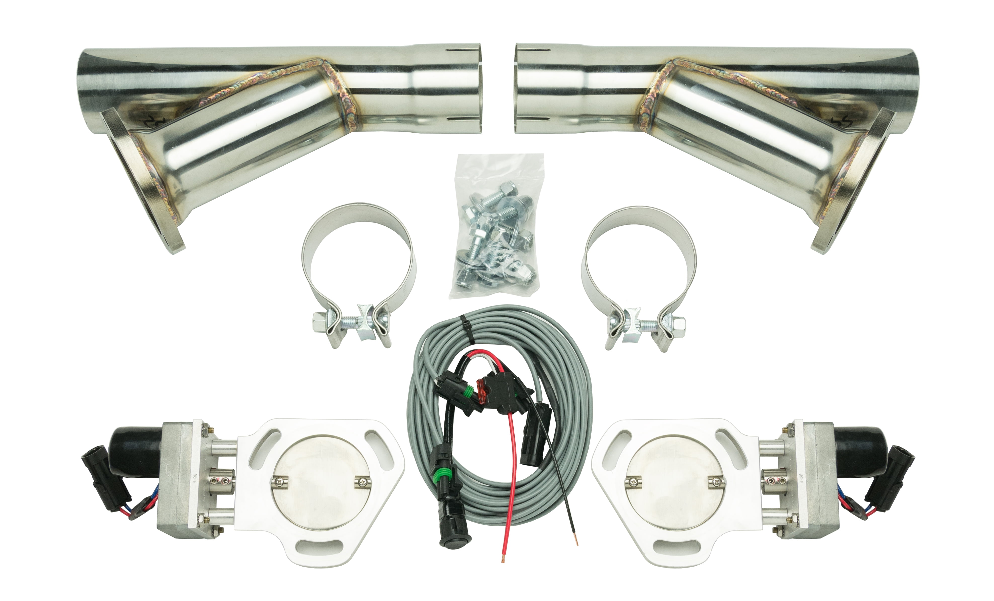 Pypes Exhaust HVE10K Exhaust Pipe Cutout Electric 21/2 Inch Dual