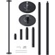thumbnail image 1 of Tubo para Pole Dance Profesional SereneLife, Giratorio 360°, Altura Ajustable, Portátil y Desmontable, Bastón de Baile, Spinning Dancing Pole, Negro, 1 of 9