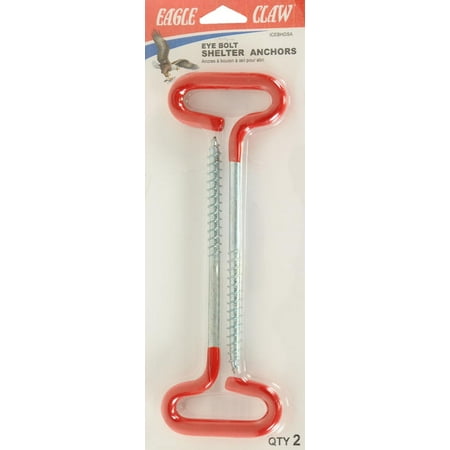 UPC: 0047708724838 | Eagle Claw Ice Eye Bolt Shelter Anchors  2 per Pack