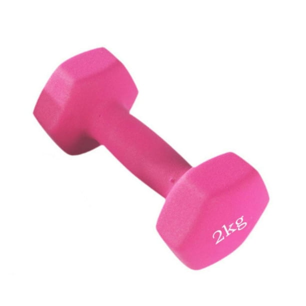 2 mancuernas de ejercicio para entrenamiento en gimnasio multifuncionales, portátiles, antideslizantes, para hombres y mujeres, para principiantes, Rosa