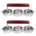 thumbnail image 1 of 2X Mini Prensas para Hamburguesas Antiadherentes 3 Ranuras Hamburguesas Pequeñas Prensa Triple Hamburguesa de Carne Máquina para Hacer Moldes Máquina de Carne Carne, 1 of 7