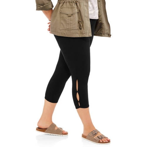 Ankle Cut Out Capri Leggings - Walmart 