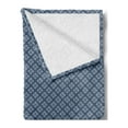 thumbnail image 2 of Abstract Soft Flannel Fleece Throw Blanket, Simplistic Pattern of Spiral Element Ornamental Whirlpool Look, Cozy Plush for Indoor and Outdoor Use, 50" x 60", Ceil Blue Purpleblue, by Ambesonne, 2 of 5