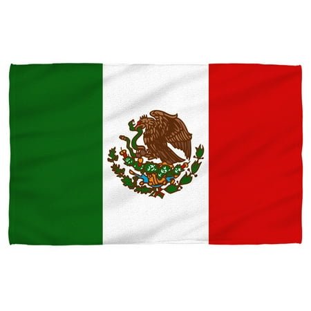 Mexico Flag Beach Towel White 36x58 Mexico Flag Beach Towel White 36x58
