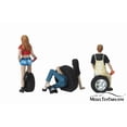 thumbnail image 2 of Tire Brigade Andie, Val, and Derek 3 piece Figurine Set,  - Motorhead Miniatures 776 - 1/24 Scale Figurine - Diorama Accessory, 2 of 5