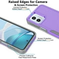 thumbnail image 5 of For Motorola Moto G 5G 2025 Case, 2 in 1 Hard PC Phone Case for Moto G Play 5G 2025 6.7", Takfox Rubber & Rugged Sturdy Shockproof Full Body Protection Case Cover,Purple, 5 of 9