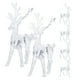 thumbnail image 2 of 6 piezas de adornos de renos transparentes para decoración de fiestas navideñas, decoraciones colgantes de bricolaje, figuras de renos de escritorio para celebraciones de Navidad e invierno, 2 of 6