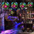 thumbnail image 4 of Ounissouiy Luz colgante Solar, adorno de planta falsa, diseño de escena, bola de hierba, adorno para jardín, Patio, decoraciones artificiales, lámpara Iluminación y accesorios, 4 of 6