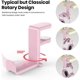 thumbnail image 5 of Rotating Headphone Stand - Gaming Headset Stand, Adjustable Clamp-on Headphone Holder, Headphone Hook Under Desk, 5 of 5