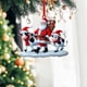 thumbnail image 5 of Adorno navideño acrílico | Papá Noel guiando ganado, adorno plano 2D para árbol de Navidad | Regalo de doble cara para amantes de las mascotas | Decoración navideña para familiares, amigos y mascotas, 5 of 8