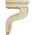 thumbnail image 3 of Ekena Millwork 4"W x 8 1/2"D x 13"H Hollow Back Corbel, Rubberwood, 3 of 4
