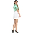thumbnail image 4 of LA LEELA Button Down Shirt for Women Summer Shirt Cotton Linen Effect Summer Blouses Beach Party Short Sleeve Tropical Vacation Button up Shirts for Women S Sea, Palm, 4 of 5