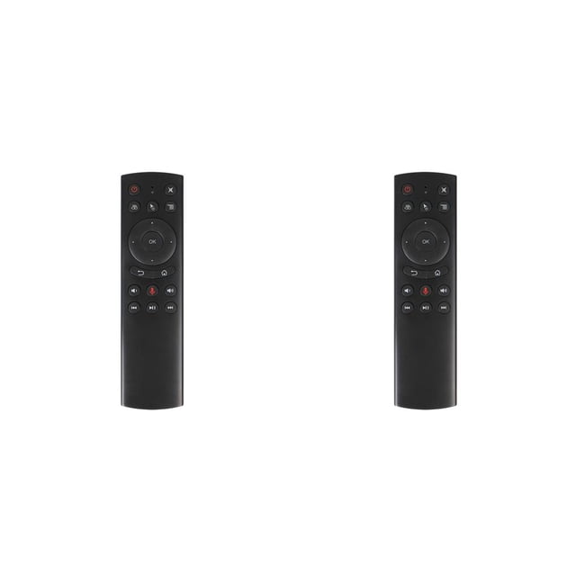 Methold G20BTS Plus G20S PRO 2.4G Inalámbrico Voz Retroiluminado IR Control remoto de aprendizaje para X96 X4 AM7 Android negro mit Gyroskop 2Conjunto