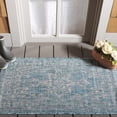thumbnail image 2 of SAFAVIEH Courtyard Clodagh Medallion Indoor/Outdoor Area Rug, Aqua/Grey, 2' x 3'7", 2 of 13