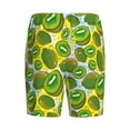 thumbnail image 2 of Haiem Watercolor Kiwi Fruits Summer Men's Pajama Short with Soft Woven Cotton Elastic Waistband Sleep Short-4X-Large, 2 of 9