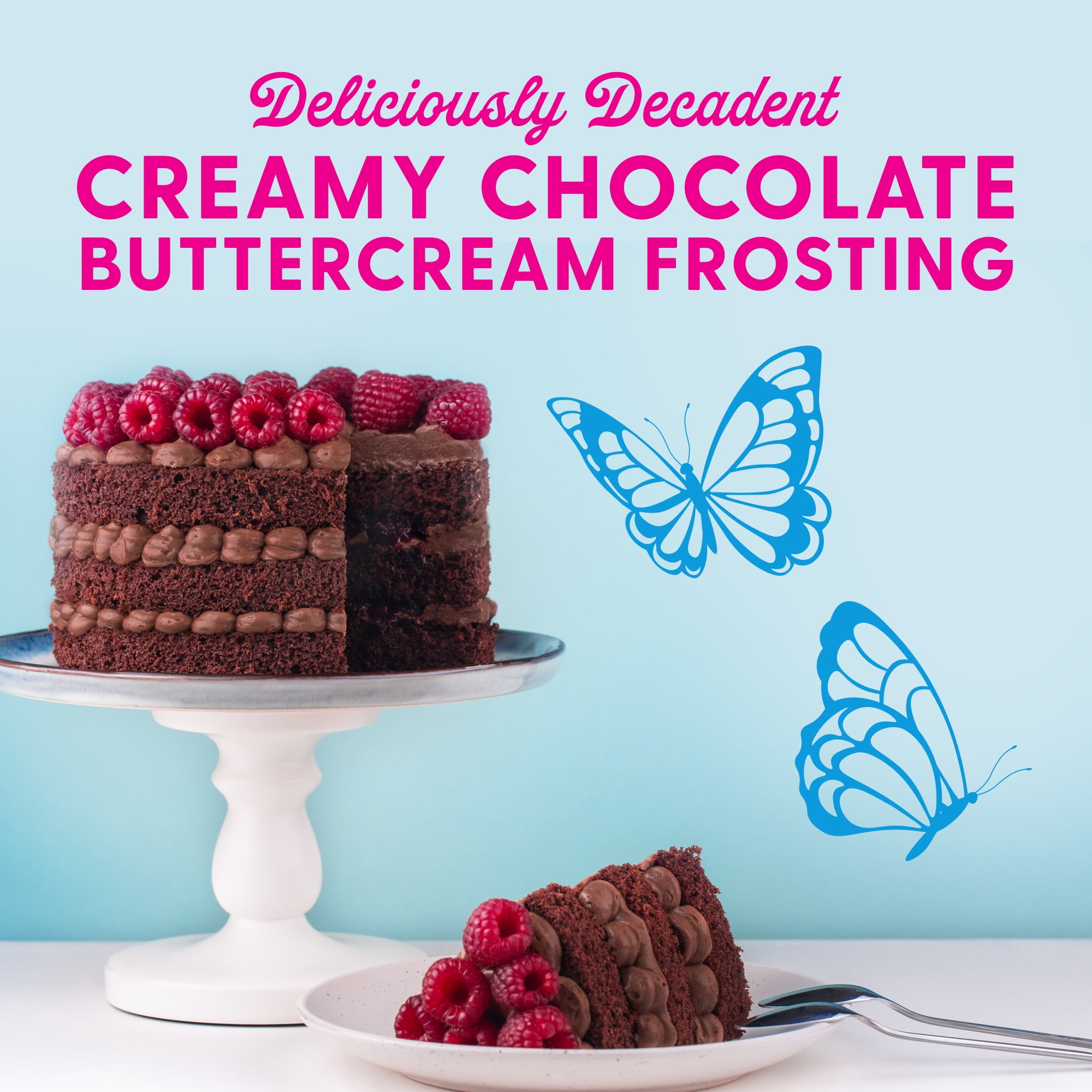 (4 pack) Duncan Hines Dolly Parton's Favorite Chocolate Buttercream Flavored Cake Frosting, 16 oz.