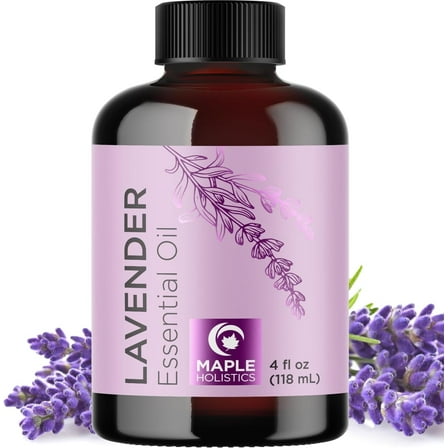 Lavender Essential Oil for Sleep Diffuser - Lavender Oil for Hair Skin and Body - Scented Oils for Aromatherapy with Pure Essential Oils for Candles Humidifier and Soap Making 4 fl oz