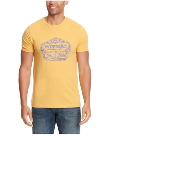 Wrangler Mens Long Live Badge Tee L
