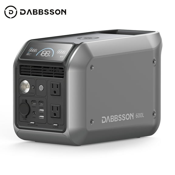 Dabbsson Portable Power Station 600L, 768Wh LFP Battery, 600W Solar Generator for Outdoor Camping,Home Use,RV