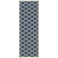 thumbnail image 4 of SAFAVIEH Courtyard Estelle Geometric Indoor/Outdoor Runner Rug, 2'3" x 12', Navy/Beige, 4 of 11