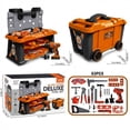 thumbnail image 4 of Kids Workbench and Tool Set with Electric Drill, 63-Piece Construction Toy with Wheeled Toolbox for Toddlers Ages 3-5, 4 of 7