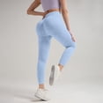 thumbnail image 4 of Celsior Compression Leggings for Women 3D Anti Cellulite Leggings for Women Scrunch Butt Compression Legging Scrunch Butt Lifting Leggings Workout Yoga Butt Lift Booty Workout Tights Sky Blue XL, 4 of 9