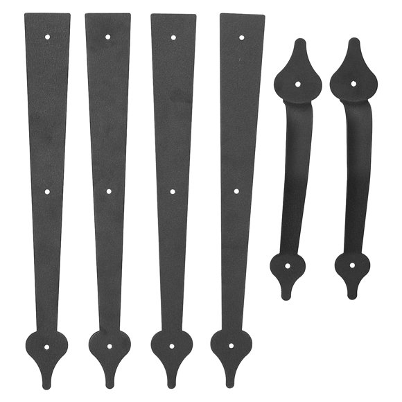 Garage Door Hinges Handles, Decorative Matte Black Garage Door Handles For Garage For Carriage House