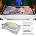 thumbnail image 5 of Bingfone Colorful Cloud White Horse Car Windshield Sun Shade Protector Keep Your Vehicle Cool Sun Shield Visor Cover Foldable for Car Truck SUV-Medium, 5 of 8