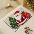 thumbnail image 5 of Knitted Crystal Velvet Christmas Bathroom Mat - Absorbent Non-Slip Floor Mat, Unhemmed Design for Toilet Door & Entryway, Bath Rug for Home, Festive Decorative Foot Mat, 23.62*15.75in, X, 5 of 5