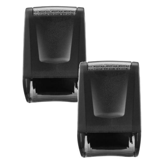 Black Roller Stamp Identity Privacy ID Confidential Guard Data Preservation Confidentiality Seal 3ML