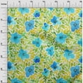 thumbnail image 3 of oneOone Cotton Cambric Lime Green Fabric Florals Diy Clothing Quilting Fabric Print Fabric By Yard 56 Inch Wide, 3 of 6