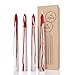 thumbnail image 3 of CANDWAX 8 inch Taper Candles Set of 4 - Dripless Taper Candles and Unscented Candlesticks - Perfect as Dinner Candles and Household Candles - Blood White Candles, 3 of 4