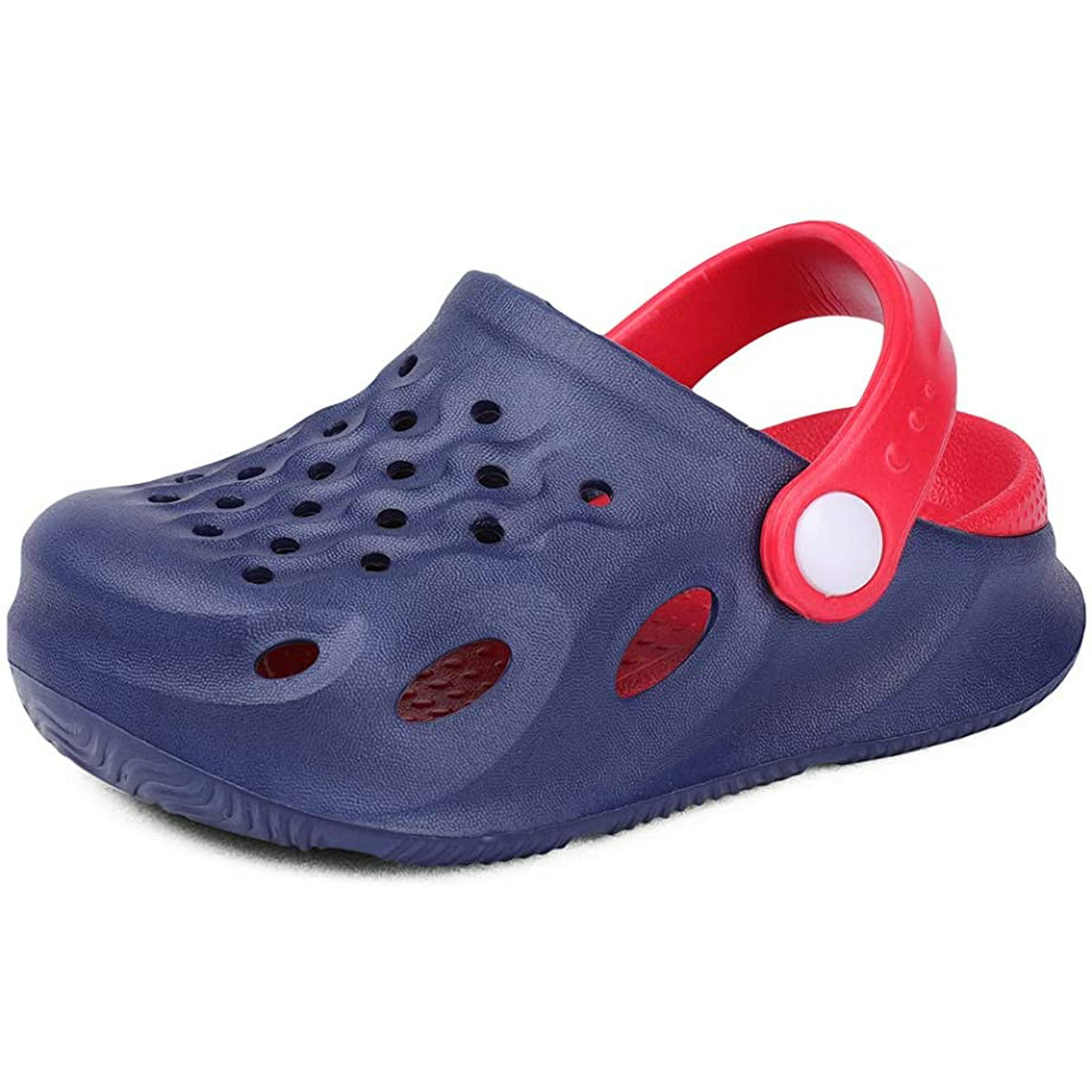 Zecatl Kids Clogs Boys And Girls Slippers Soft Sandals Summer Lightweight Shockproof Non Slip Water Shoes Garden Shoes For Beach Pool Shower Mules Blu