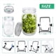 thumbnail image 3 of 4X Kit de Tarro de GerminacióN de Semillas con 4 Tarros de Boca Kit de Cultivo de Brotes de Soja Tarro de Cultivo con Tapas de, 3 of 4