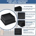 thumbnail image 5 of Bed Risers 1 Inch, 6pcs Adjustable Bed Furniture Riser, Heavy Duty Bed Lifts Risers with Rubber Pad, 5 of 5