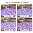 thumbnail image 7 of ODIKA 9'x12' Washable Area Rug Pink Checkered Grid Alternating Squares Scattered Symmetrical for Dining Room, Basement, Large Office, Non-Slip Chair-Friendly, 7 of 7