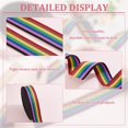 thumbnail image 4 of 1set 10 Yards Candy color Polycotton Ribbon Rainbow Striped Ribbon bag Strap Making Colorful 1-1/2 inch(38mm), 4 of 6