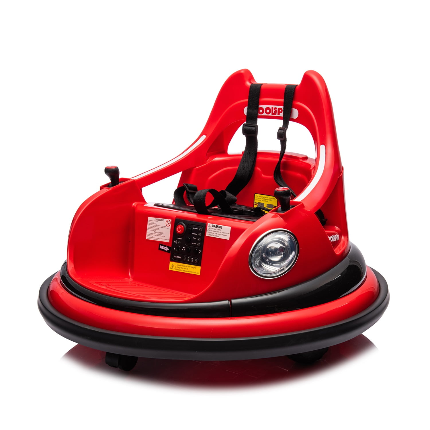 CIPACHO 12V Electric Ride On Bumper Car for Kids & Toddlers 1.5-5 Years Old, Baby Bumping Toy Gifts, LED Lights, 360 Degree Spin, Red CIPACHO 12V Electric Ride On Bumper Car for Kids & Toddlers 1.5-5 Years Old, Baby Bumping Toy Gifts, LED Lights, 360 Degree Spin, Red