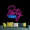 thumbnail image 4 of Handmadetneonsign Party Time Neon Sign, Party Wall Art Decor, Party Neon Light, Home Bar Pub Wall Decor, 4 of 5
