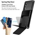 thumbnail image 2 of for Galaxy S23 Wallet Cover 4-Card Credit Card Holder ID Slot Scratch Resistant Dual Layer Hybrid Protective Hard Shell Rugged TPU Bumper Armor Case for Samsung Galaxy S23 6.1" Black, 2 of 14