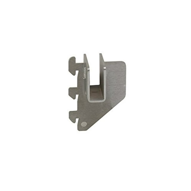1" Blade Bracket for 1/2" x 1-1/2" Rectangular Tubing w/ Nylon Stabilizer - Satin Chrome Finish,Pack Size - 25