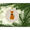thumbnail image 2 of Merry Christmas Airedale Ceramic Ornament 2.8 in x 2.8 in, 2 of 3