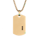 thumbnail image 1 of Collar Hombre Acero Inoxidable con Zircona Cúbica Negra LUCKMAN Modelo Gavin Dorado UNITALLA, 1 of 7