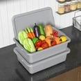 thumbnail image 5 of Farmoon 12-Packs 13 L Commercial Bus Tubs with Lids, Plastic Restaurant Bus Box, Grey, 5 of 7